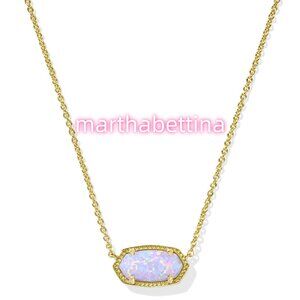 Elisa Gold Short Pendant Necklace